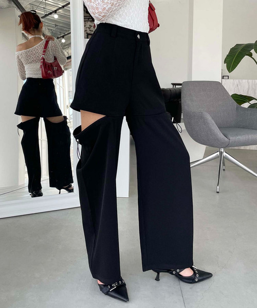 SPIRALGIRL（スパイラルガール）の「マルチウェイレッグウォーマーパンツ（その他パンツ・レディース・ブラウン/グレー/ブラック/ブルー・FREE）」の22枚目の写真