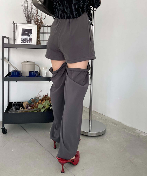 SPIRALGIRL（スパイラルガール）の「マルチウェイレッグウォーマーパンツ（その他パンツ・レディース・ブラウン/グレー/ブラック/ブルー・FREE）」の5枚目の写真