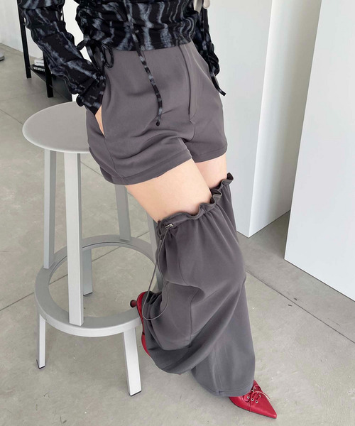 SPIRALGIRL（スパイラルガール）の「マルチウェイレッグウォーマーパンツ（その他パンツ・レディース・ブラウン/グレー/ブラック/ブルー・FREE）」の6枚目の写真