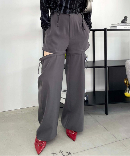 SPIRALGIRL（スパイラルガール）の「マルチウェイレッグウォーマーパンツ（その他パンツ・レディース・ブラウン/グレー/ブラック/ブルー・FREE）」の7枚目の写真