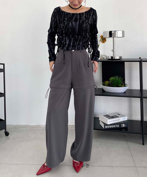 SPIRALGIRL（スパイラルガール）の「マルチウェイレッグウォーマーパンツ（その他パンツ・レディース・ブラウン/グレー/ブラック/ブルー・FREE）」の8枚目の写真