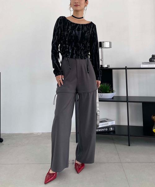 SPIRALGIRL（スパイラルガール）の「マルチウェイレッグウォーマーパンツ（その他パンツ・レディース・ブラウン/グレー/ブラック/ブルー・FREE）」の9枚目の写真