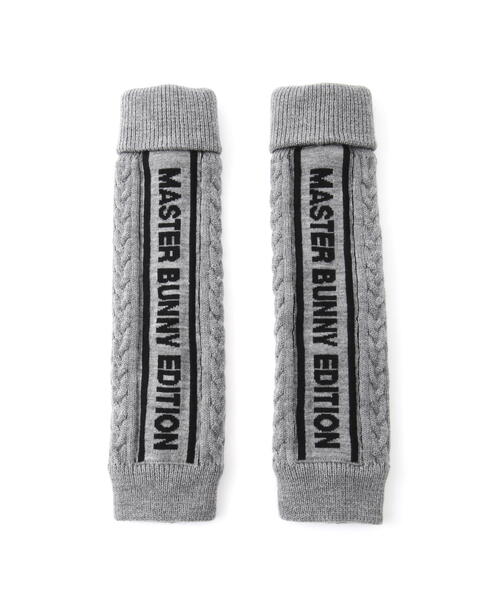 最終値下げ マスターバニーエディション ラインロゴニットレッグウォーマー MASTER BUNNY EDITION】ラインロゴニットレッグウォーマー (UNISEX