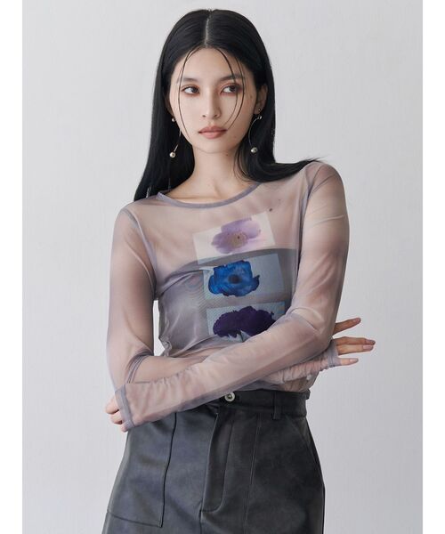 MIYAO フラワーチュール　トップス MURUA（ムルーア）の「【WEB・一部店舗限定】フラワーチュールトップス