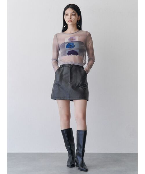 MURUA（ムルーア）の「【WEB・一部店舗限定】フラワーチュールトップス