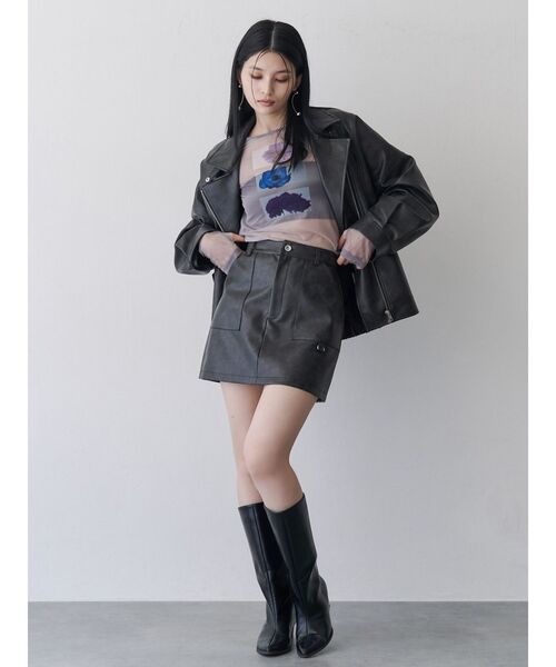 MURUA（ムルーア）の「【WEB・一部店舗限定】フラワーチュールトップス