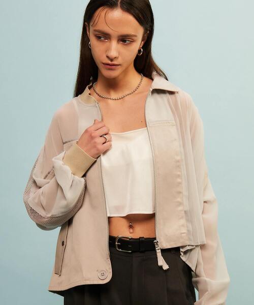 セール】【AULA AILA別注】DENIM COMBINATION BLOUSON（ブルゾン