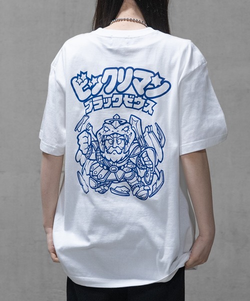 JOHN'S CLOSET(ジョンズクローゼット)の「【NV】ビックリマン モノトーン キャラクターイラスト パックTシャツ ブラックゼウス/サタンマリア/十字架天使(Tシャツ/カットソー・メンズ・ブラック系3/ブラック系2/ホワイト系3/ホワイト系2/ホワイト系1・LARGE/MEDIUM/X-LARGE)」の11枚目の写真