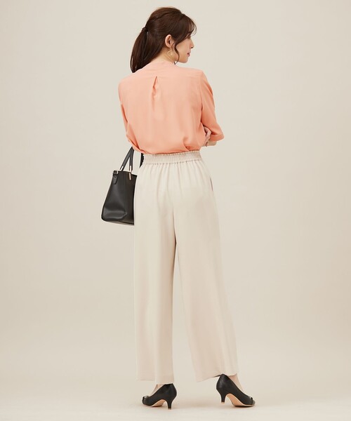 ANY SIS（エニィスィス）の「コンフォートイージー ワイドパンツ（その他パンツ・レディース・ブラック系/ライトイエロー系/アイボリー系/オレンジ系・3/1/2）」の16枚目の写真