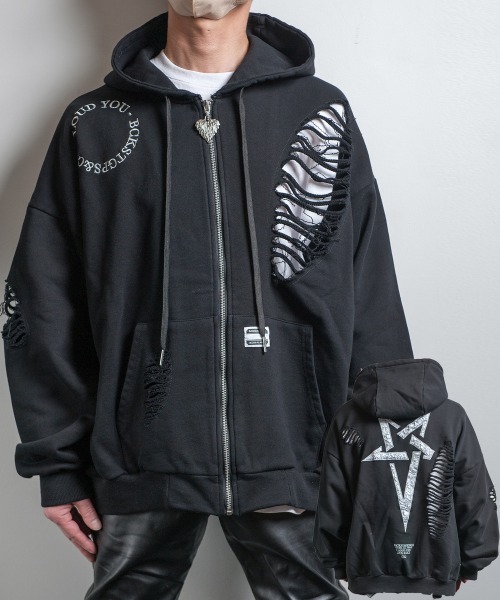 DESTROY HOODIE - PENTAGRAM(デストロイフーディー ペンタグラム