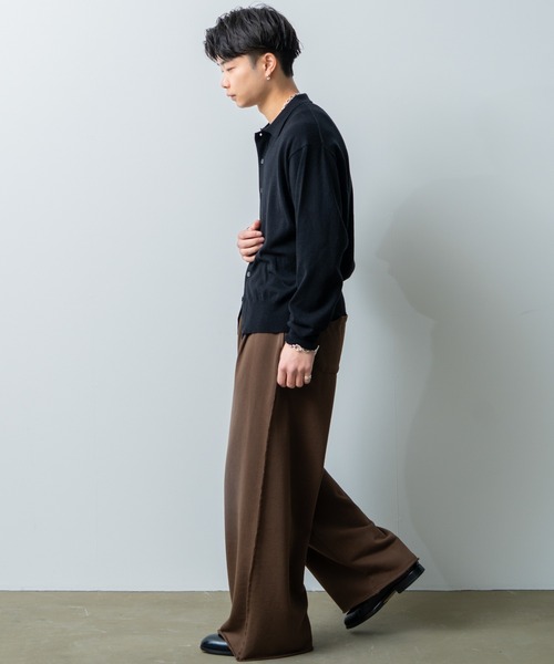 sinss ニットポロカーディガン Knit polo cardigan / ニットポロカーディガン（カーディガン