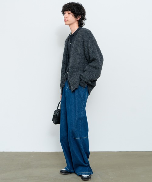 Knit polo cardigan / ニットポロカーディガン（カーディガン