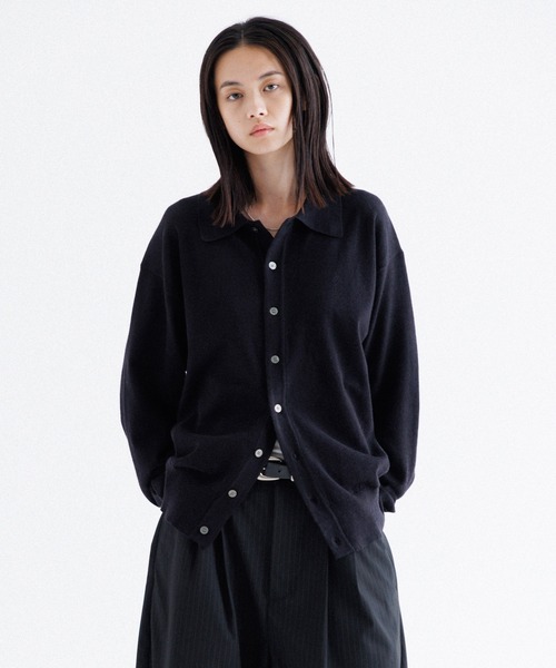 SINSS Knit polo cardigan ニットポロカーディガン Knit polo cardigan / ニットポロカーディガン（カーディガン