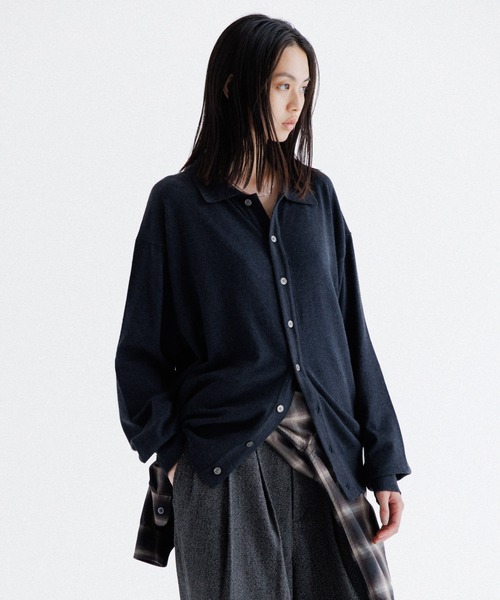 2025新作完売品　SINSS ニットポロカーディガン Knit polo cardigan / ニットポロカーディガン（カーディガン