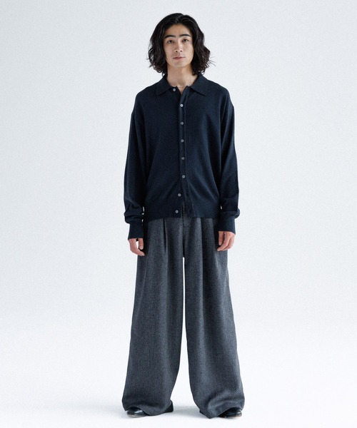 SINSS Knit polo cardigan ニットポロカーディガン Knit polo cardigan / ニットポロカーディガン（カーディガン
