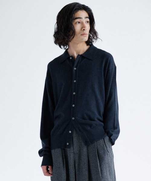 2025新作完売品　SINSS ニットポロカーディガン Knit polo cardigan / ニットポロカーディガン（カーディガン