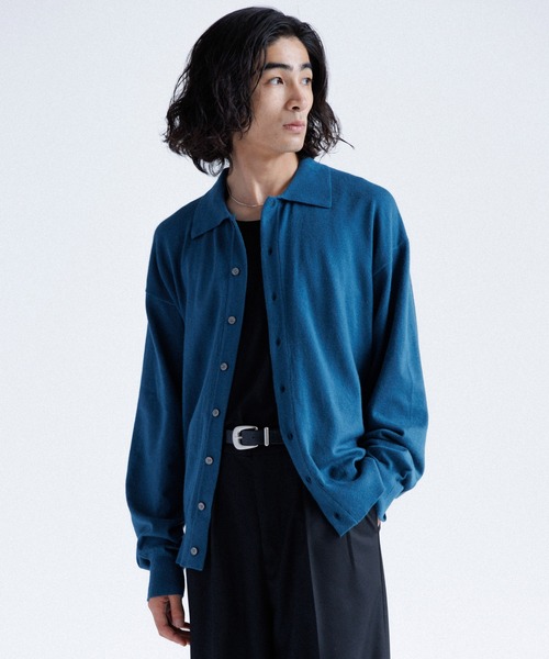 SINSS Knit polo cardigan / ニットポロカーディガン Knit polo cardigan / ニットポロカーディガン（カーディガン