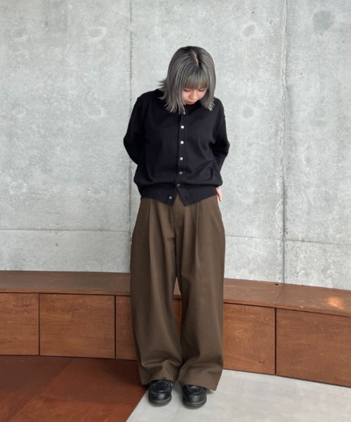 SINSS Knit polo cardigan / ニットポロカーディガン　M Knit polo cardigan / ニットポロカーディガン（カーディガン