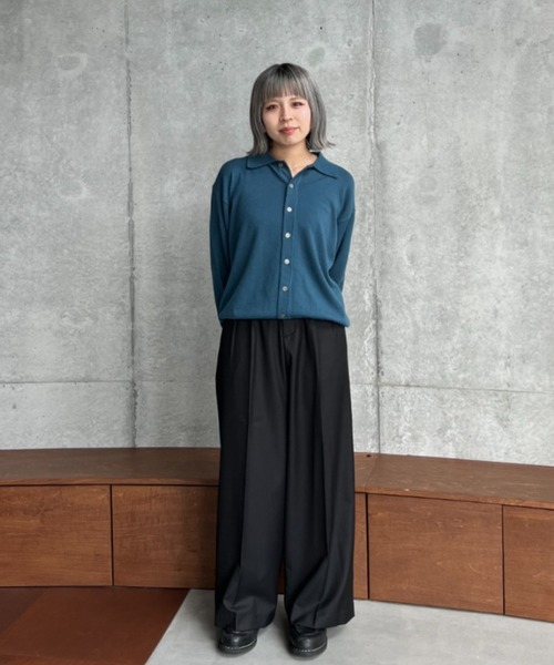 SINSS Knit polo cardigan ニットポロカーディガン Knit polo cardigan / ニットポロカーディガン（カーディガン