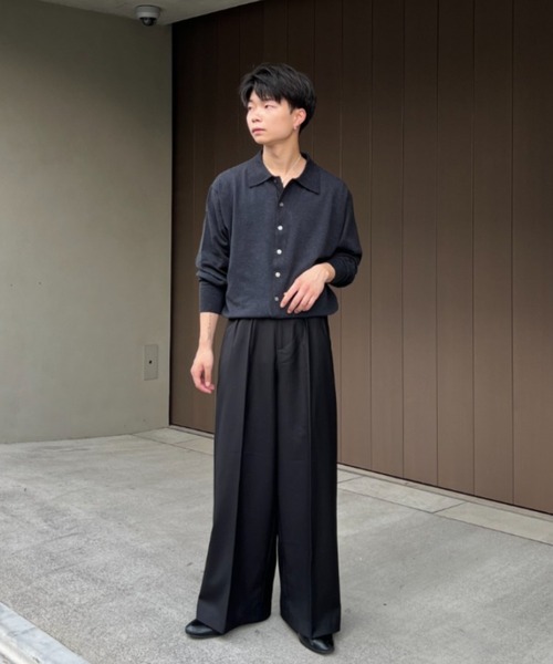 sinss ニットポロカーディガン Knit polo cardigan / ニットポロカーディガン（カーディガン
