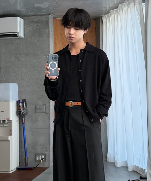 sinss ニットポロカーディガン Knit polo cardigan / ニットポロカーディガン（カーディガン
