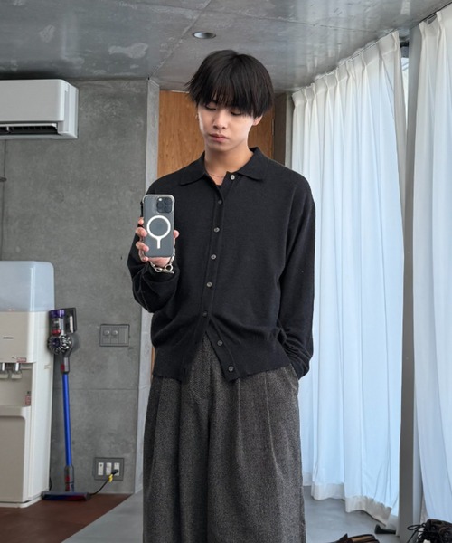 sinss ニットポロカーディガン Knit polo cardigan / ニットポロカーディガン（カーディガン