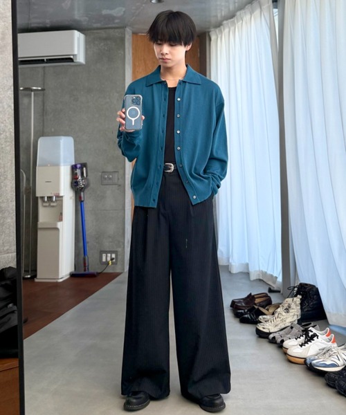 タグ付き　SINSS ニットポロカーディガン SINSS（シンス）の「Knit polo cardigan / ニットポロ