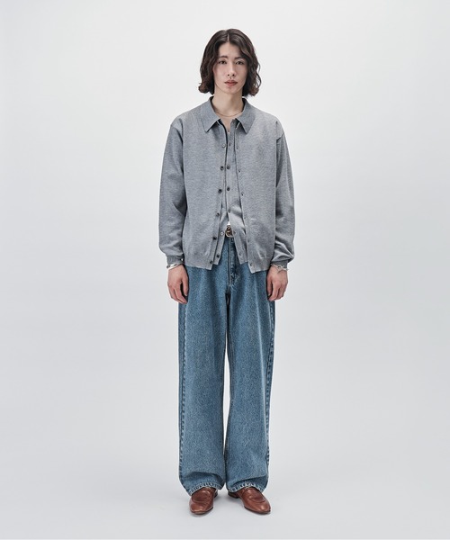 SINSS(シンス)の「Knit polo cardigan / ニットポロカーディガン(カーディガン/ボレロ・メンズ・チャコール/ブラウン/ブラック/ブルー/グレー・LARGE/MEDIUM/SMALL/X-SMALL)」の6枚目の写真