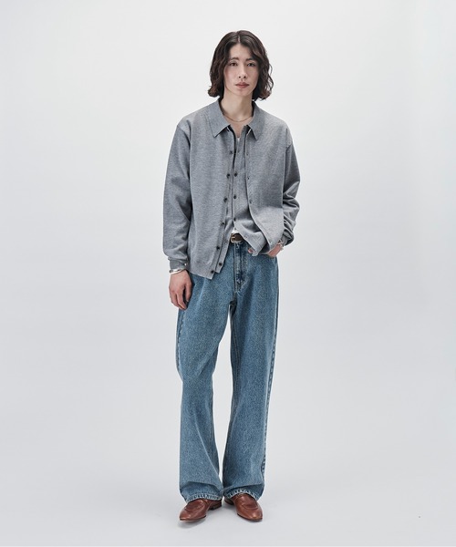 SINSS(シンス)の「Knit polo cardigan / ニットポロカーディガン(カーディガン/ボレロ・メンズ・チャコール/ブラウン/ブラック/ブルー/グレー・LARGE/MEDIUM/SMALL/X-SMALL)」の7枚目の写真