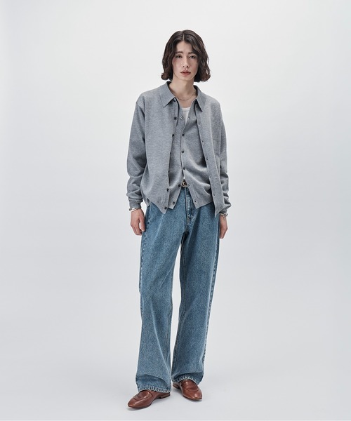SINSS(シンス)の「Knit polo cardigan / ニットポロカーディガン(カーディガン/ボレロ・メンズ・チャコール/ブラウン/ブラック/ブルー/グレー・LARGE/MEDIUM/SMALL/X-SMALL)」の9枚目の写真