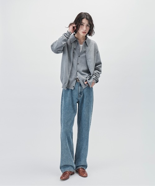 SINSS(シンス)の「Knit polo cardigan / ニットポロカーディガン(カーディガン/ボレロ・メンズ・チャコール/ブラウン/ブラック/ブルー/グレー・LARGE/MEDIUM/SMALL/X-SMALL)」の10枚目の写真