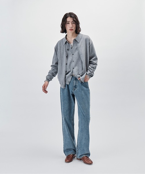 SINSS(シンス)の「Knit polo cardigan / ニットポロカーディガン(カーディガン/ボレロ・メンズ・チャコール/ブラウン/ブラック/ブルー/グレー・LARGE/MEDIUM/SMALL/X-SMALL)」の11枚目の写真