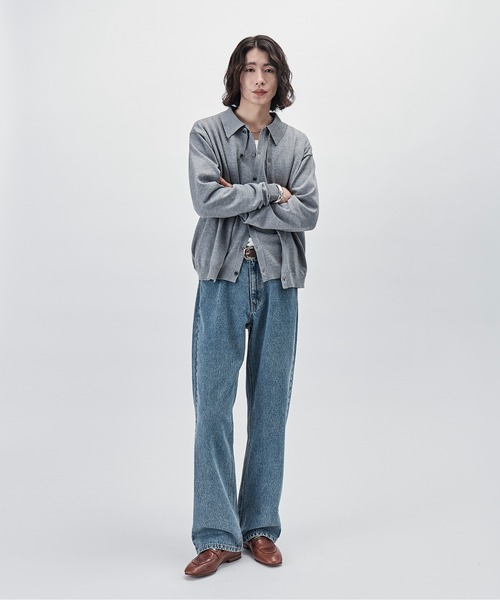 SINSS(シンス)の「Knit polo cardigan / ニットポロカーディガン(カーディガン/ボレロ・メンズ・チャコール/ブラウン/ブラック/ブルー/グレー・LARGE/MEDIUM/SMALL/X-SMALL)」の13枚目の写真