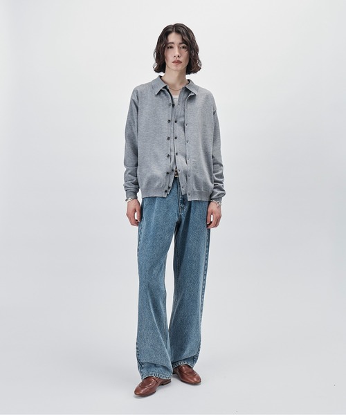 SINSS(シンス)の「Knit polo cardigan / ニットポロカーディガン(カーディガン/ボレロ・メンズ・チャコール/ブラウン/ブラック/ブルー/グレー・LARGE/MEDIUM/SMALL/X-SMALL)」の14枚目の写真