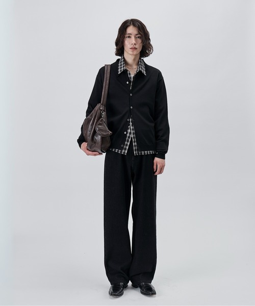 SINSS(シンス)の「Knit polo cardigan / ニットポロカーディガン(カーディガン/ボレロ・メンズ・チャコール/ブラウン/ブラック/ブルー/グレー・LARGE/MEDIUM/SMALL/X-SMALL)」の16枚目の写真