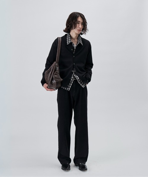 SINSS(シンス)の「Knit polo cardigan / ニットポロカーディガン(カーディガン/ボレロ・メンズ・チャコール/ブラウン/ブラック/ブルー/グレー・LARGE/MEDIUM/SMALL/X-SMALL)」の17枚目の写真