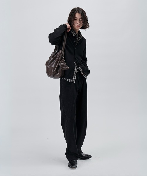 SINSS(シンス)の「Knit polo cardigan / ニットポロカーディガン(カーディガン/ボレロ・メンズ・チャコール/ブラウン/ブラック/ブルー/グレー・LARGE/MEDIUM/SMALL/X-SMALL)」の19枚目の写真