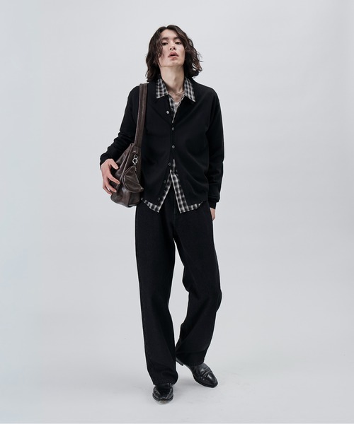 SINSS(シンス)の「Knit polo cardigan / ニットポロカーディガン(カーディガン/ボレロ・メンズ・チャコール/ブラウン/ブラック/ブルー/グレー・LARGE/MEDIUM/SMALL/X-SMALL)」の21枚目の写真
