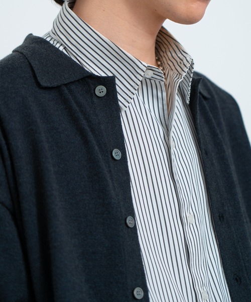 Knit polo cardigan / ニットポロカーディガン（カーディガン