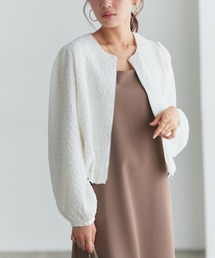 Pierrot（ピエロ）の「ジャカード素材ジップブルゾン（ブルゾン）」