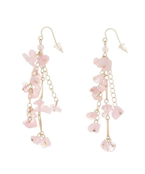 MERCURYDUO（マーキュリーデュオ）の「天然石ピアス（ピアス（両耳用）・レディース・ピンク/ブルー・FREE）」の2枚目の写真