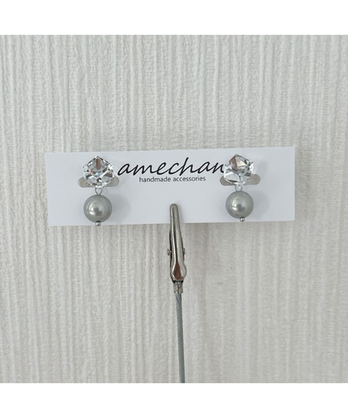 tone(トーン)の「【amechan】一粒(イヤリング)(MA)(イヤリング・レディース・ホワイト/ブラウン/グレー・FREE)」の18枚目の写真