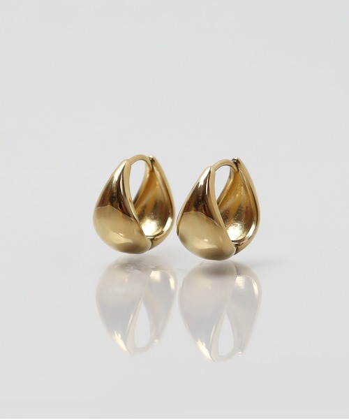 ieLS(イエルズ)の「金属アレルギー対応「ieLS」ステンレス ドロップフープピアス(ピアス(両耳用)・レディース・ゴールド/シルバー・ONE SIZE)」の3枚目の写真