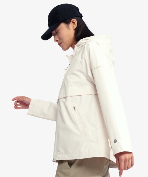 AIGLE(エーグル)の「GORE-TEX ゴアテックス 防風 撥水 透湿 軽量 パッカブルフーデッドジャケット(マウンテンパーカー・レディース・モスグリーン/ホワイト・36/40/38)」の11枚目の写真