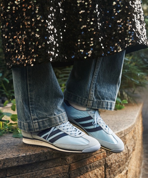 adidas スニーカー　ブルーネイビー　レアカラー　アディダス　SL72 25 中古・古着通販】adidas (アディダス) SL72 ブルー×ネイビー