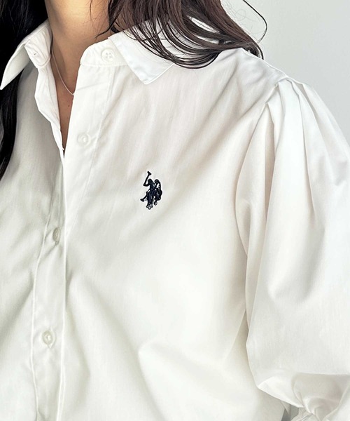 U.S. POLO ASSN.（ユーエスポロアッスン）の「GeeRA別注【U.S. POLO ASSN.】ボリューム袖シャツブラウス（シャツ/ブラウス・レディース・ブルー系その他/オフホワイト/ブラック・LARGE/X-LARGE/MEDIUM）」の13枚目の写真