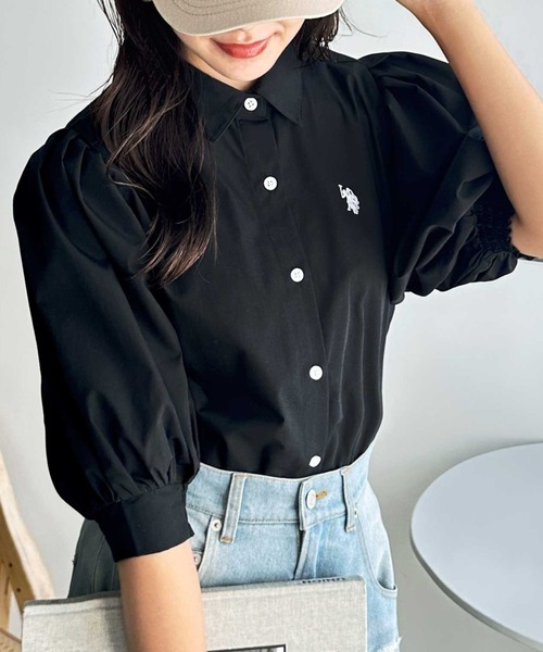 U.S. POLO ASSN.（ユーエスポロアッスン）の「GeeRA別注【U.S. POLO ASSN.】ボリューム袖シャツブラウス（シャツ/ブラウス・レディース・ブルー系その他/オフホワイト/ブラック・LARGE/X-LARGE/MEDIUM）」の21枚目の写真