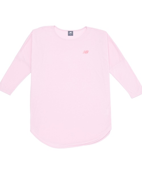 NEW BALANCE(ニューバランス)の「パフォーマンスリラックスフィットTシャツ(Tシャツ/カットソー・レディース・ライトカーキ/ライトブルー/スモークピンク・SMALL/MEDIUM/LARGE/X-LARGE)」の9枚目の写真