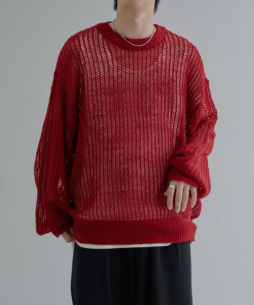 ANDRELUCIANO 馬刺繍 赤ニットセーター U.S. POLO ASSN.】ユーエスポロアッスン / ロイヤルバルキー ケーブル