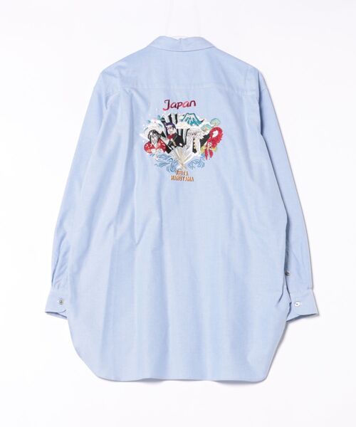 KEITA MARUYAMA（ケイタマルヤマ）の「KABUKI SH（Tシャツ/カットソー・レディース・サックスブルー系/レッド・MEDIUM/SMALL）」の8枚目の写真